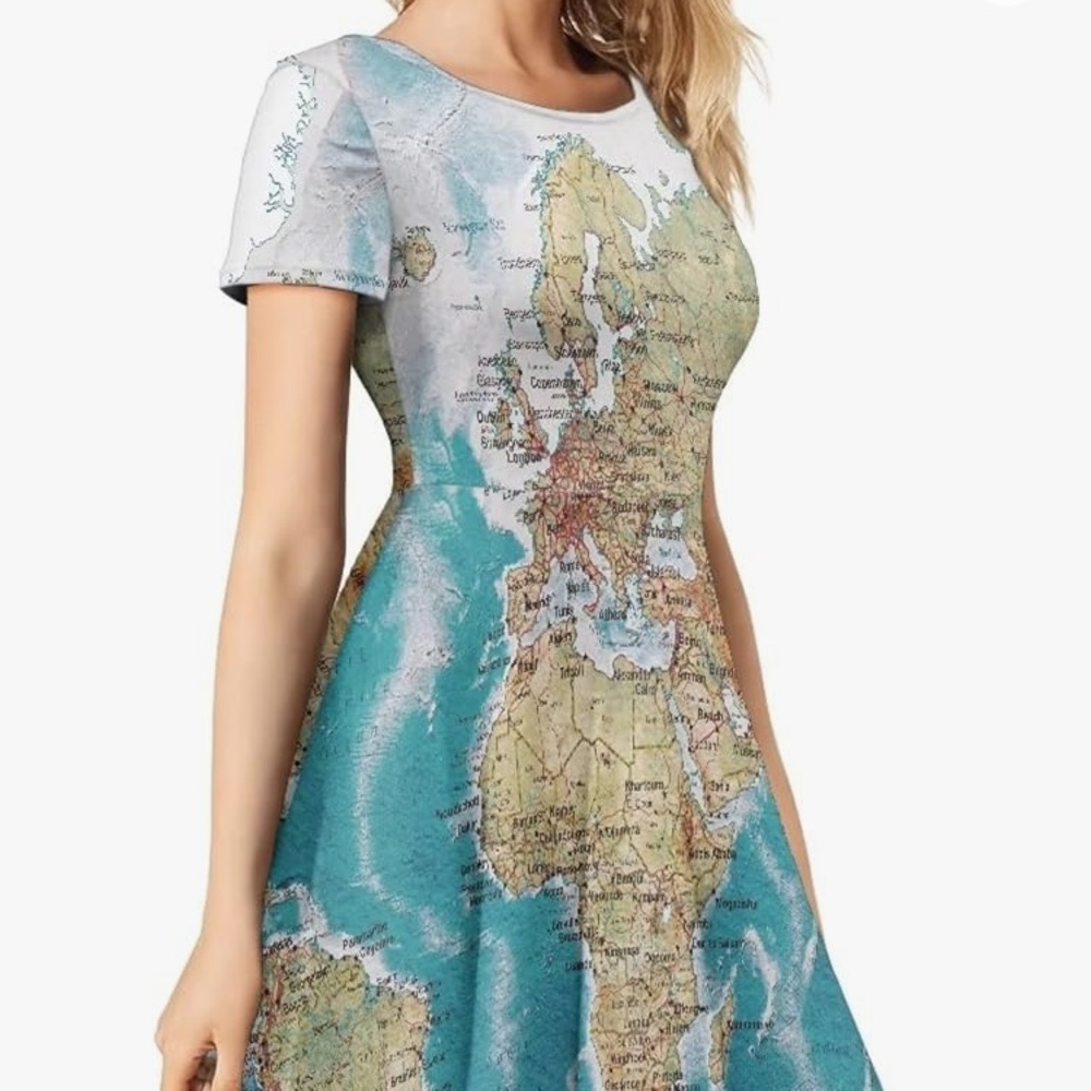 World Map Dress